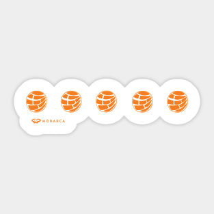 Orange Concha Sticker